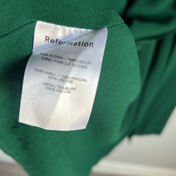 Reformation Juliette midi Dress Emerald - Picture 11 of 16